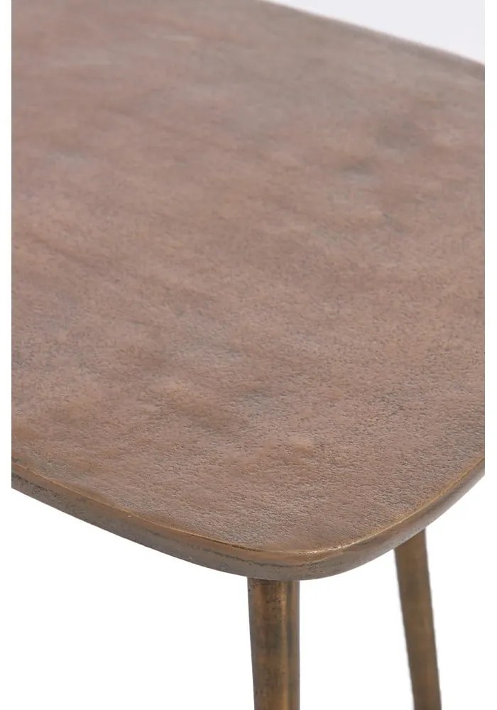 Măsuță de cafea în culoarea bronz din metal 53x64 cm Puno – Light & Living