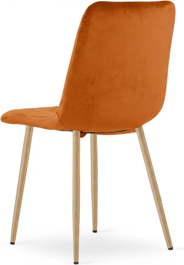 Scaun de catifea teracota LAVA