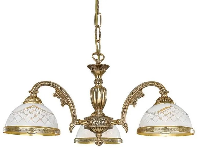 Candelabru din alama cu 3 brate design italian 7102