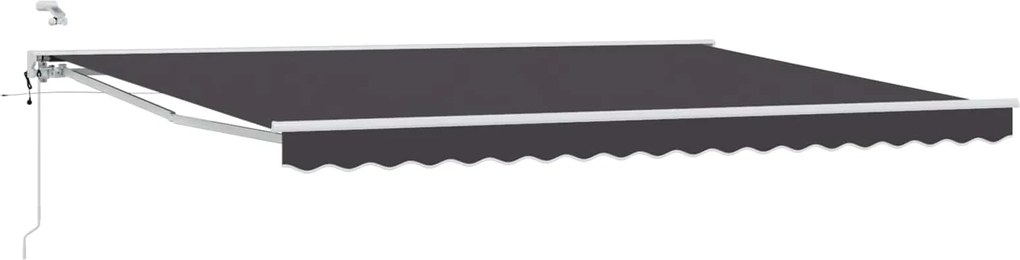 vidaXL Cort electric retractabil Antracit 4,5 × 3 m
