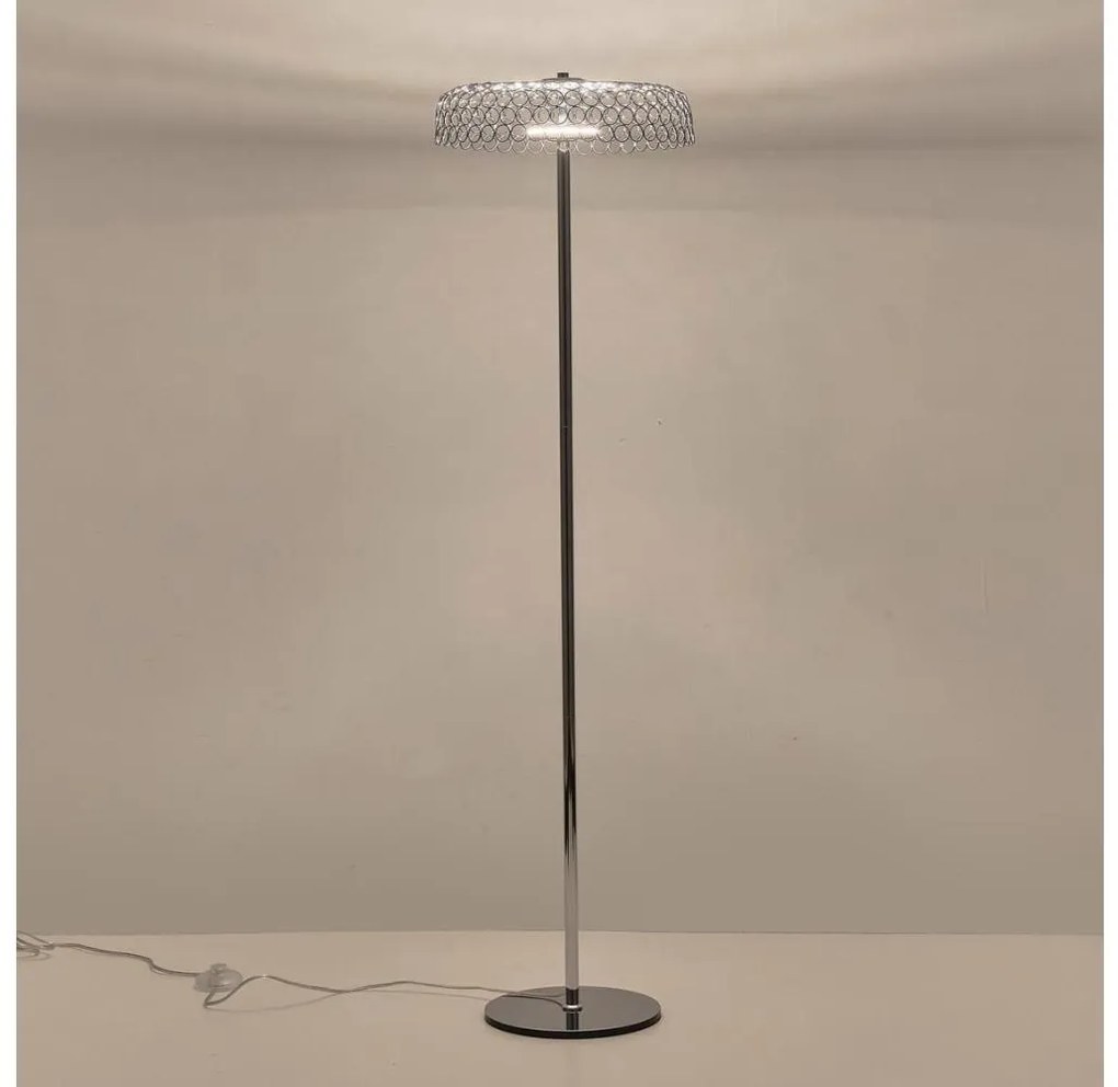 Lampadar LED LED/10W/230V 3000K crom lucios