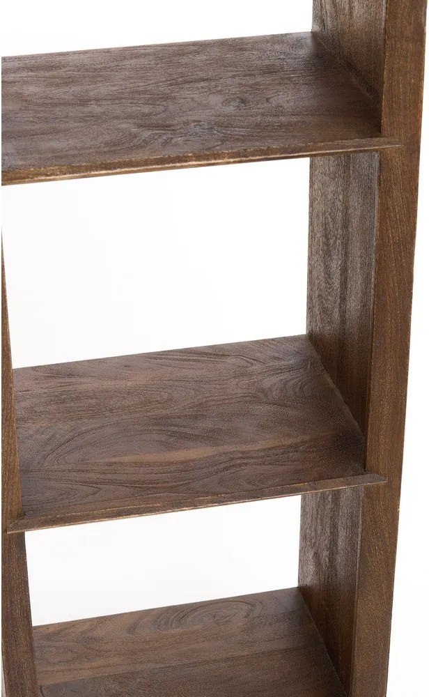 Bibliotecă în culoare naturală din lemn masiv de mango 95x190 cm Sondrio – Light &amp; Living