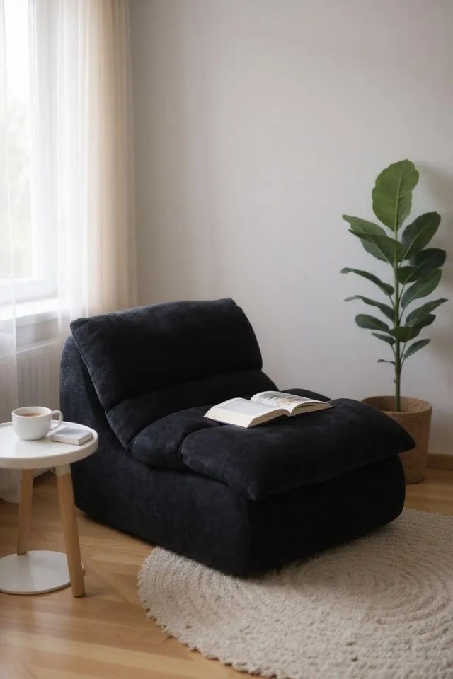 Fotoliu Memory Foam HD Relax | Design Modular | 5 Culori Disponibile | Moises (Culoare: Crem)