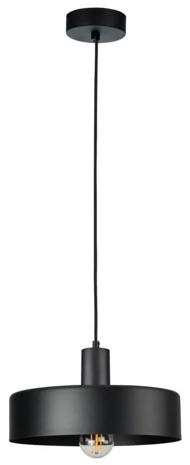 Lustră suspendată pe cablu ARCANE 1xE27/60W/230V neagră