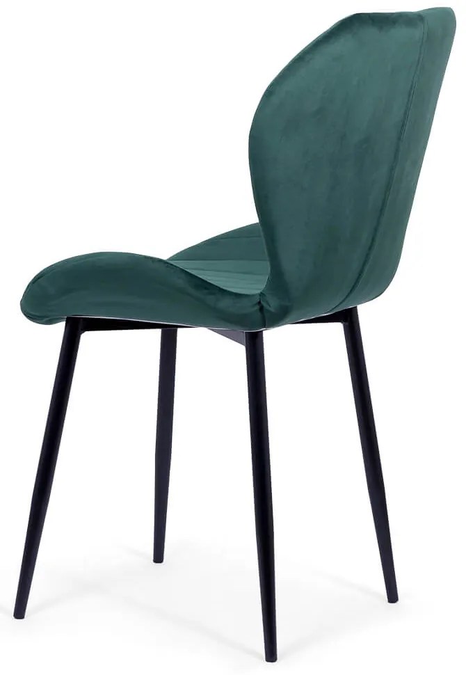 RESIGILAT - Scaun living din catifea BUC 248U verde