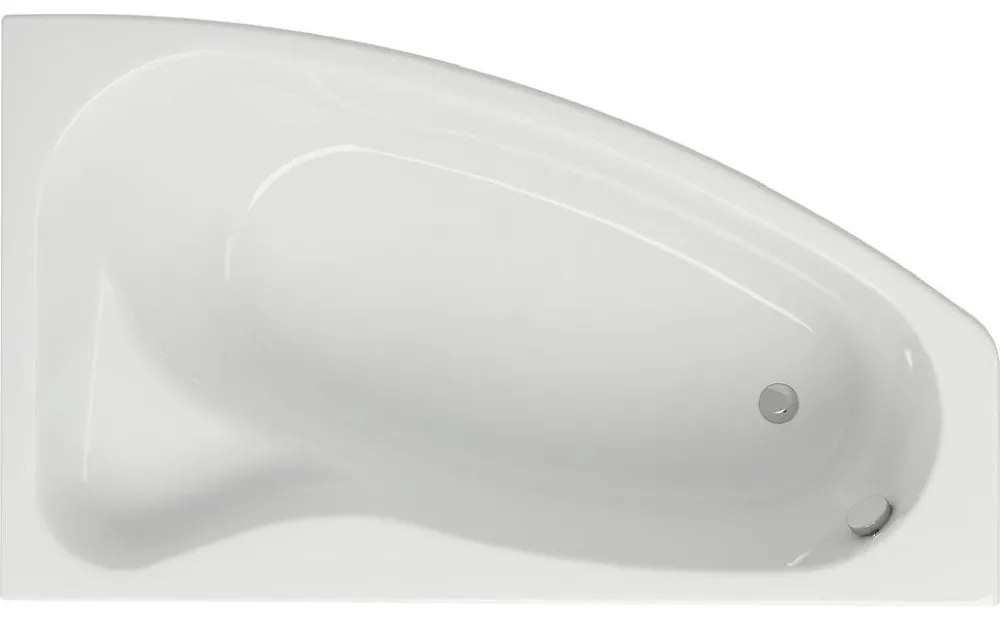 Cada baie pe colt Cersanit Sicilia, 170 x 100 cm, asimetrica, orientare dreapta, alba 1700x1000 mm, Dreapta