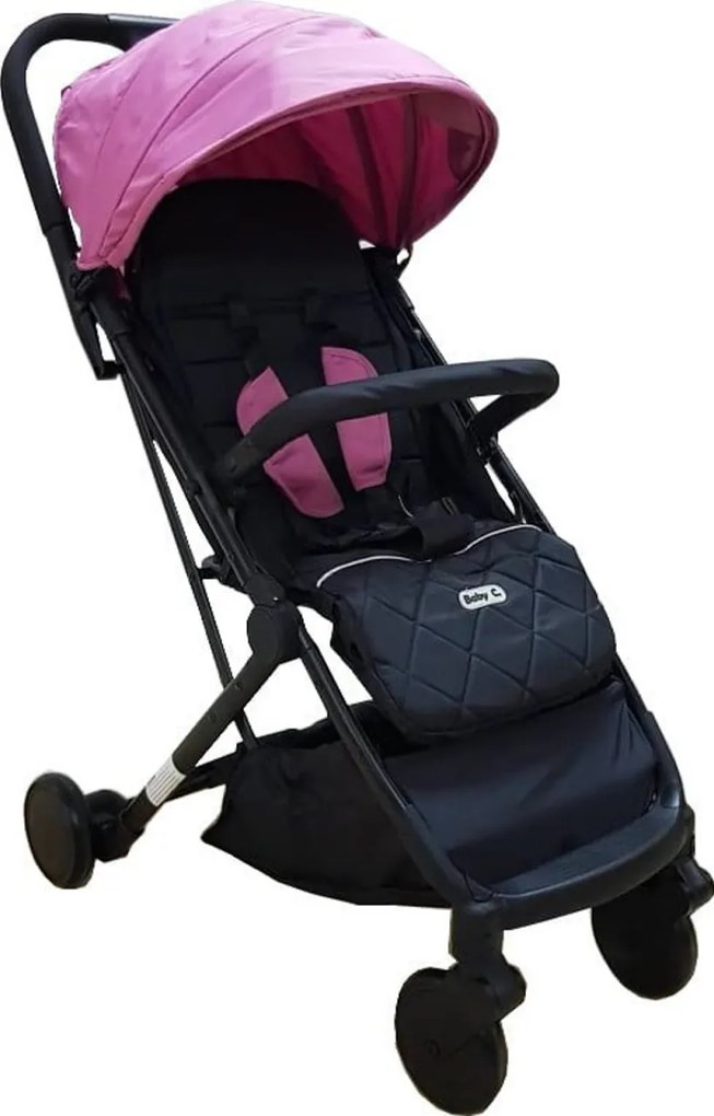 Carucior sport ultracompact pentru copii Baby Care™ PRO S108, Transformabil in troller, Spatar reglabil in 3 trepte, Roti cu rulment, Frana