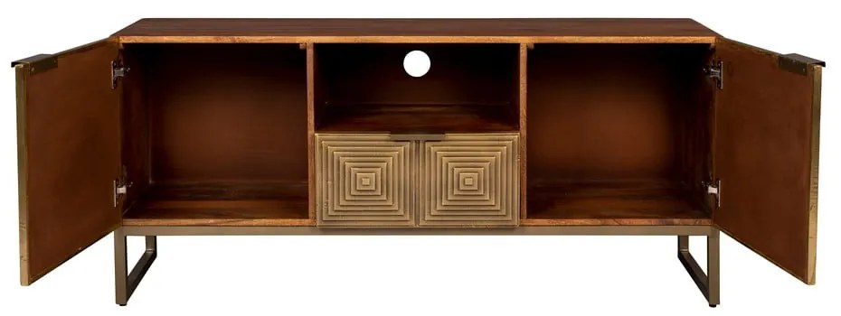 Comodă TV aurie din lemn de mango 40x60 cm Volan – Dutchbone