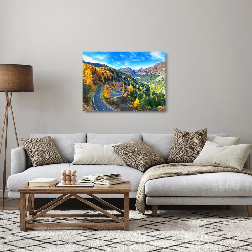 Tablou pe sticlă - Trecătoarea Malay Pass (70x50 cm)