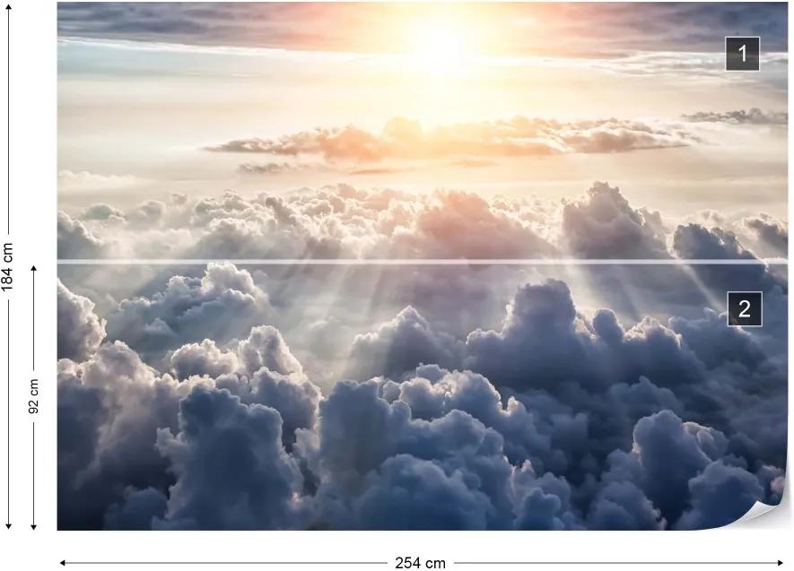 GLIX Fototapet - Above The Clouds Sky Vliesová tapeta  - 254x184 cm
