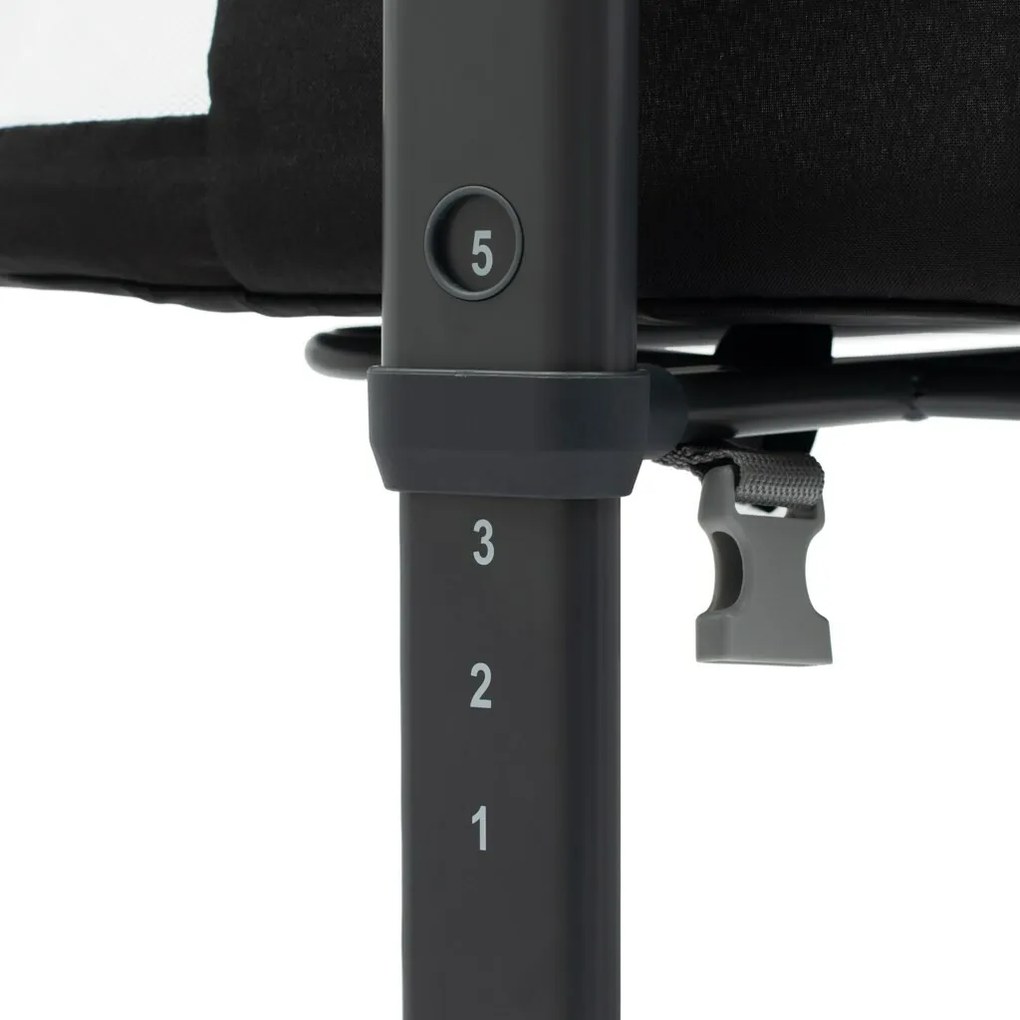 Baby Mix Pătuț suplimentar Rose negru, 84 x 80 x 52 cm