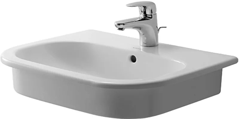 Duravit D-Code lavoar 54.5x43.5 cm semicircular încastrat alb 0337540000