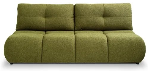 Canapea extensibilă 3 locuri cu spațiu de depozitare NUORO, verde