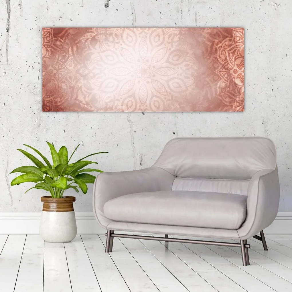 Tablou - Mandala roz (120x50 cm)