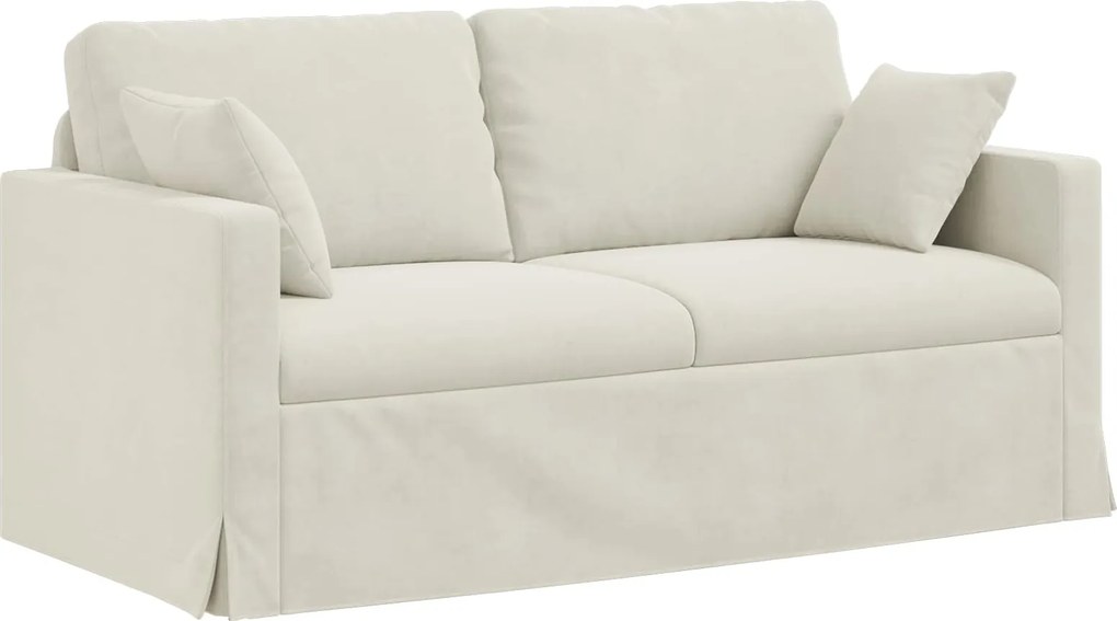 vidaXL Canapea Crem 158 x 78 x 80 cm Catifea