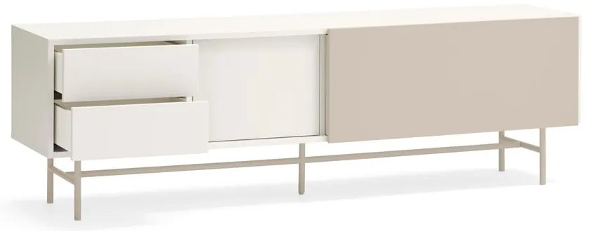 Comodă TV bej-crem 180x56 cm Nube – Teulat