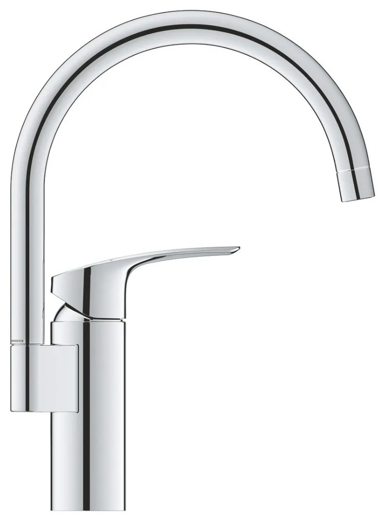 Baterie bucatarie Grohe Eurosmart 2021, pipa pivotanta,crom-33202003