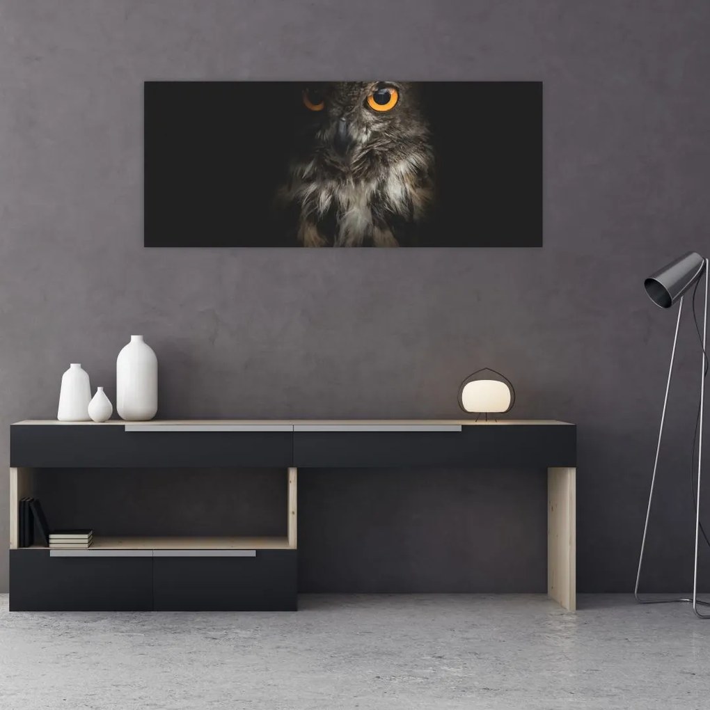 Tablou cu bufnița (120x50 cm)