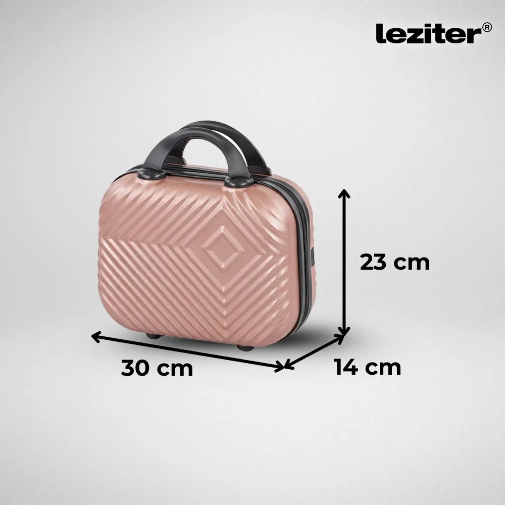 TraveLux Pro capac dur ștergător umed 23x30x14 cm aur roz