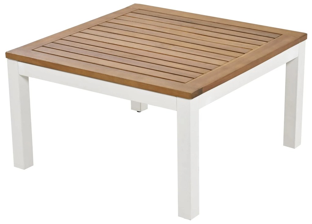 Set mobilier de grădină, cu 2x canapele de două locuri, 2x mese auxiliare, 1x masă, Bej