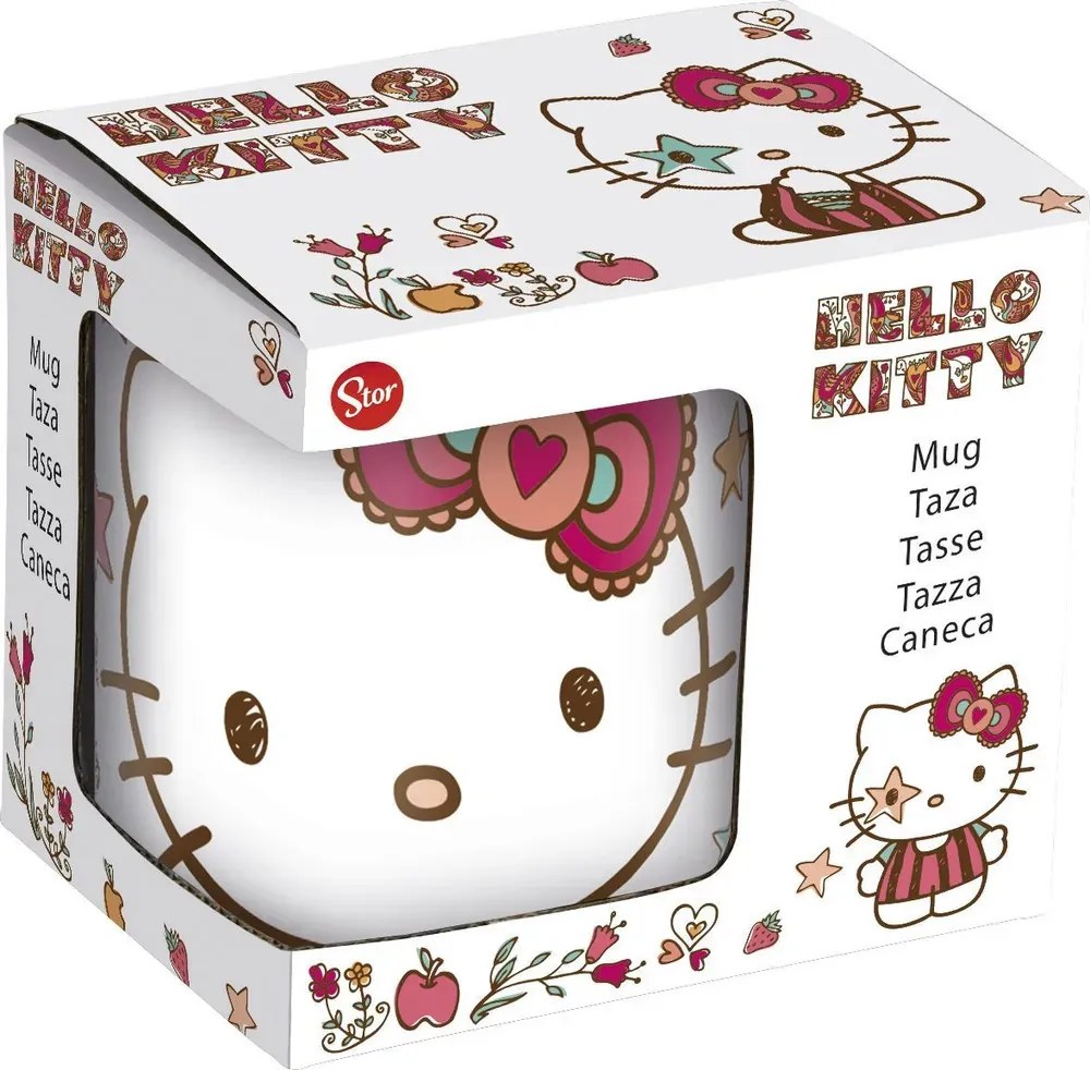 Hello Kitty Stars cană din porțelan 325 ml (11 oz) în cutie de cadou