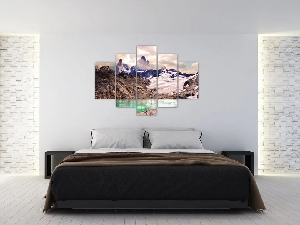 Tablou cu lac montan (150x105 cm)