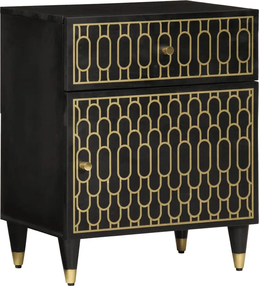 vidaXL Noptieră, 50x33x60 cm, lemn masiv de mango