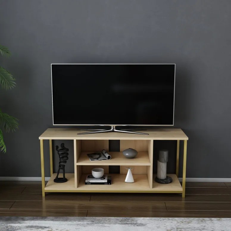 Comoda TV Rinaldo - Oak, Gold