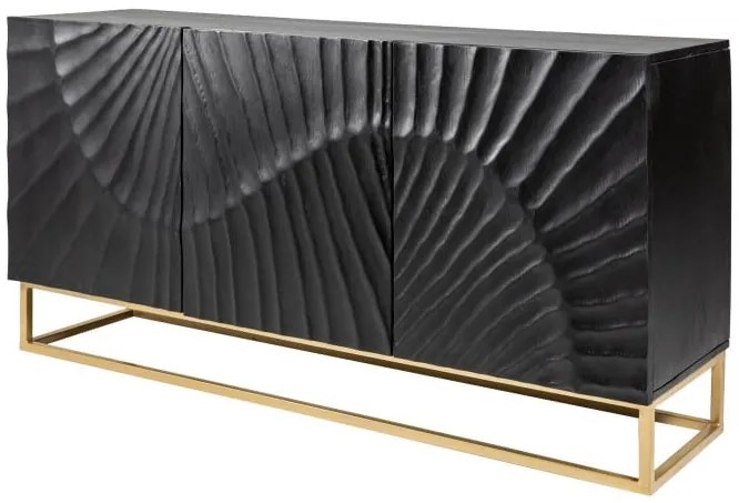 Bufet SCORPION 140 cm 3D mango negru