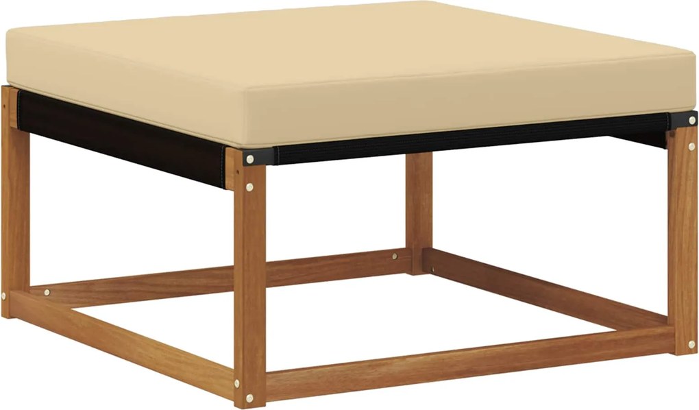 vidaXL Hocker de Exterior Lemn Solid de Acacia natural