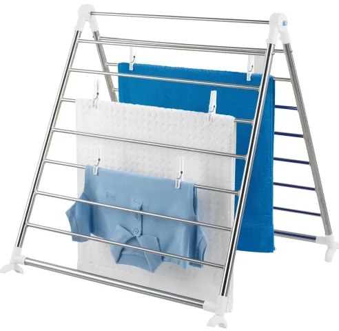 WENKO 3772020100 - Uscător de rufe PROFI 65x150 cm inox/argintiu/alb