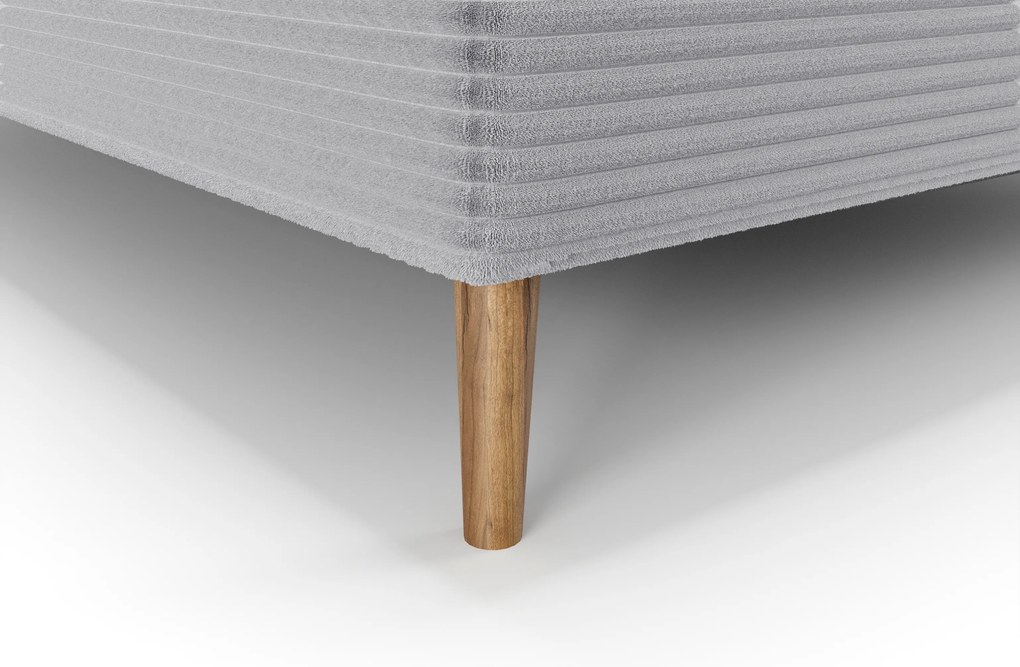 Pat de o persoană 120 cm Napoli Bonell (Gri) (cu somieră, cu sp. depozitare). 1082439