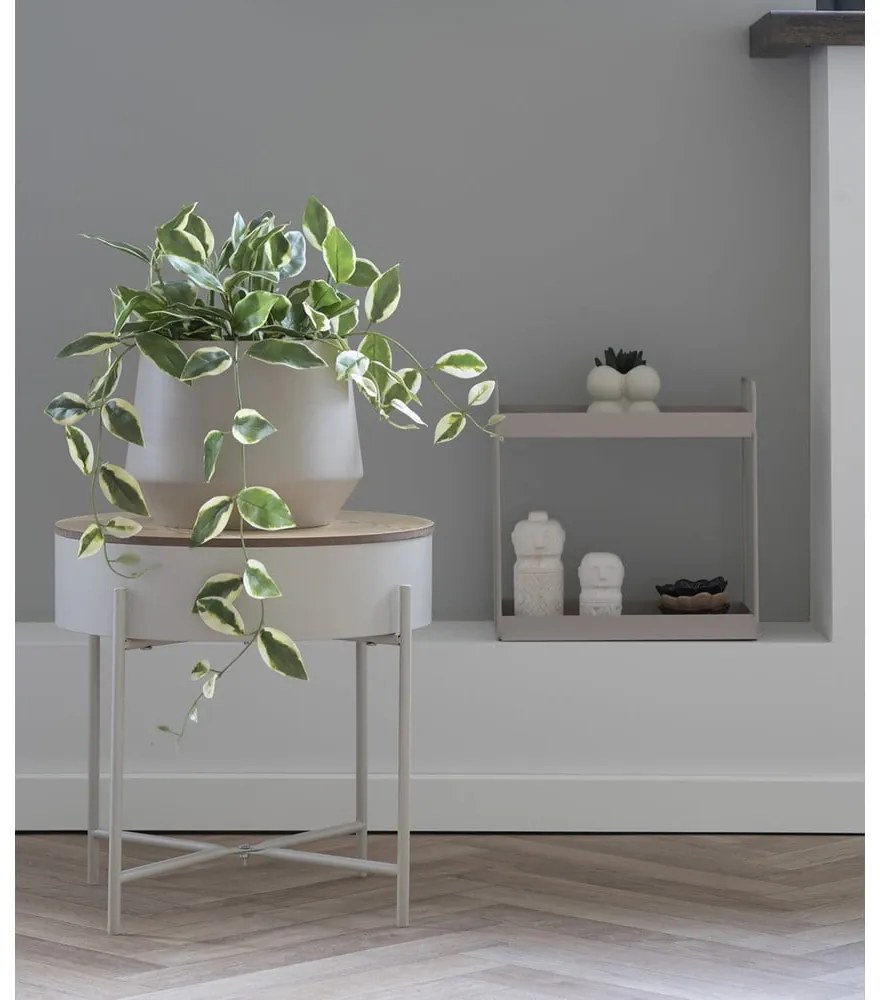 Măsuță auxiliară rotundă din metal ø 40 cm Sisco – House Nordic