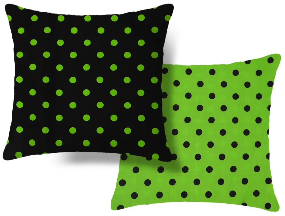 Set 2 huse decorative pentru perna COLAM GREEN 45x45 cm, verde