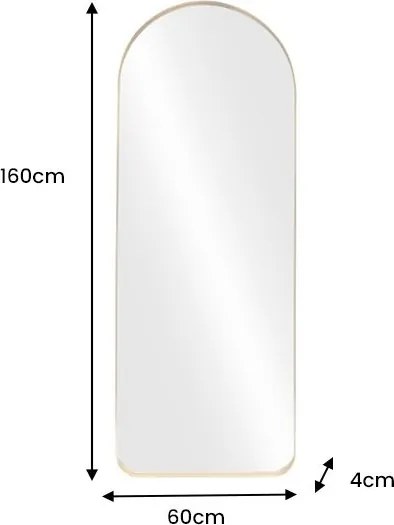 Oglinda de perete ARCA 160cm auriu