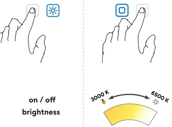 NIMCO ZPC 31000RVX-90 - Oglindă LED pentru baie, iluminare 3000-6500K, 60 cm, IP44