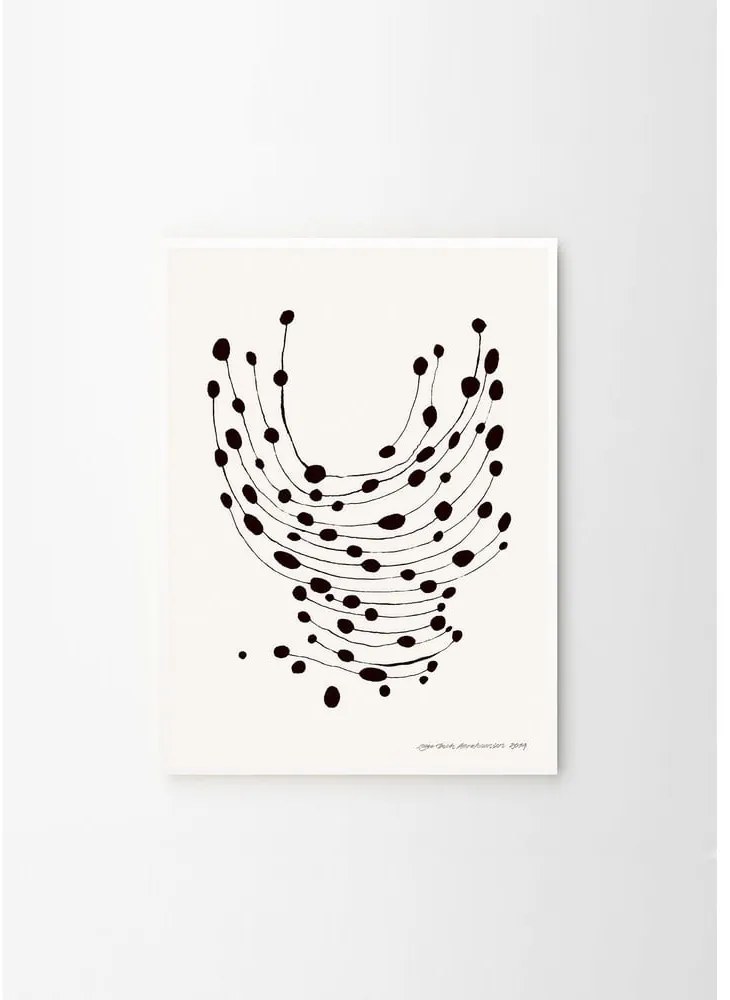 Poster 30x40 cm Dancing Dots – Leise Dich Abrahamsen – The Poster Club