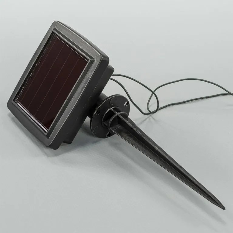 Lanț de lumini solare 10 LED-uri, 345 cm, alb cald/culoare