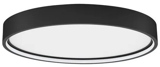 Plafoniera LED dimabila design circular OLAF neagra 45cm