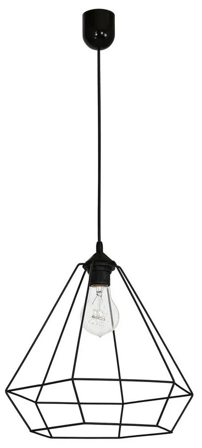 Lustră ALMA 1xE27/60W/230V negru