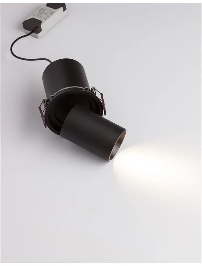 Spot LED incastrabil ajustabil design modern PIN negru