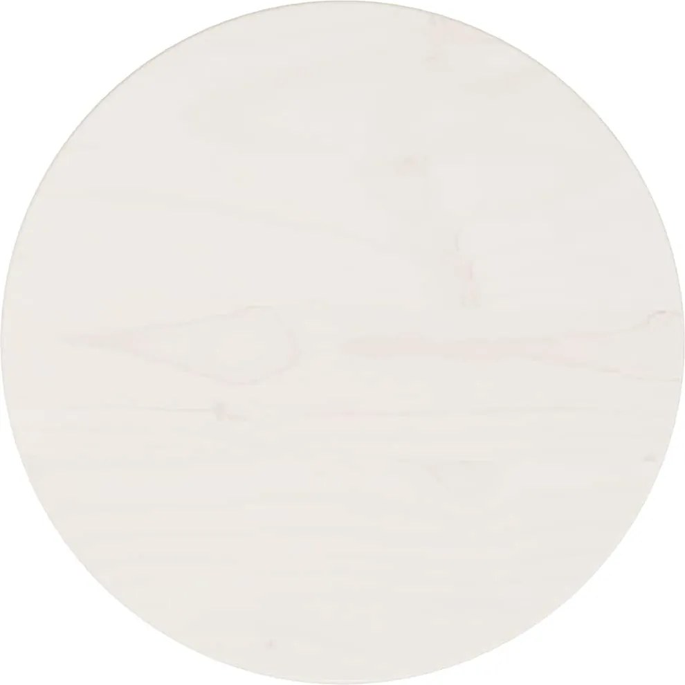 vidaXL Blat de masă rotund, alb, Ø30x3 cm, lemn masiv de pin