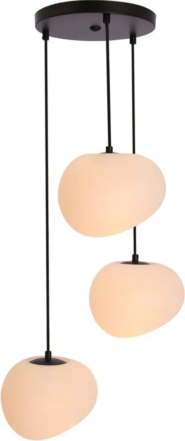 Lustră alb-negru ø 42 cm Stones – Candellux Lighting