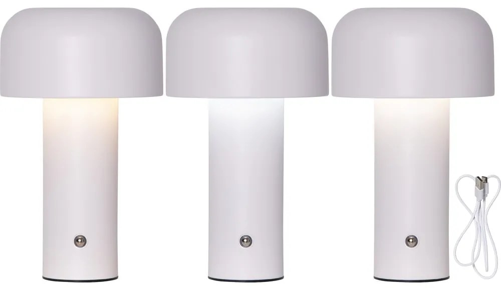 Veioză albă LED (înălțime 21,5 cm) Bobby – Star Trading