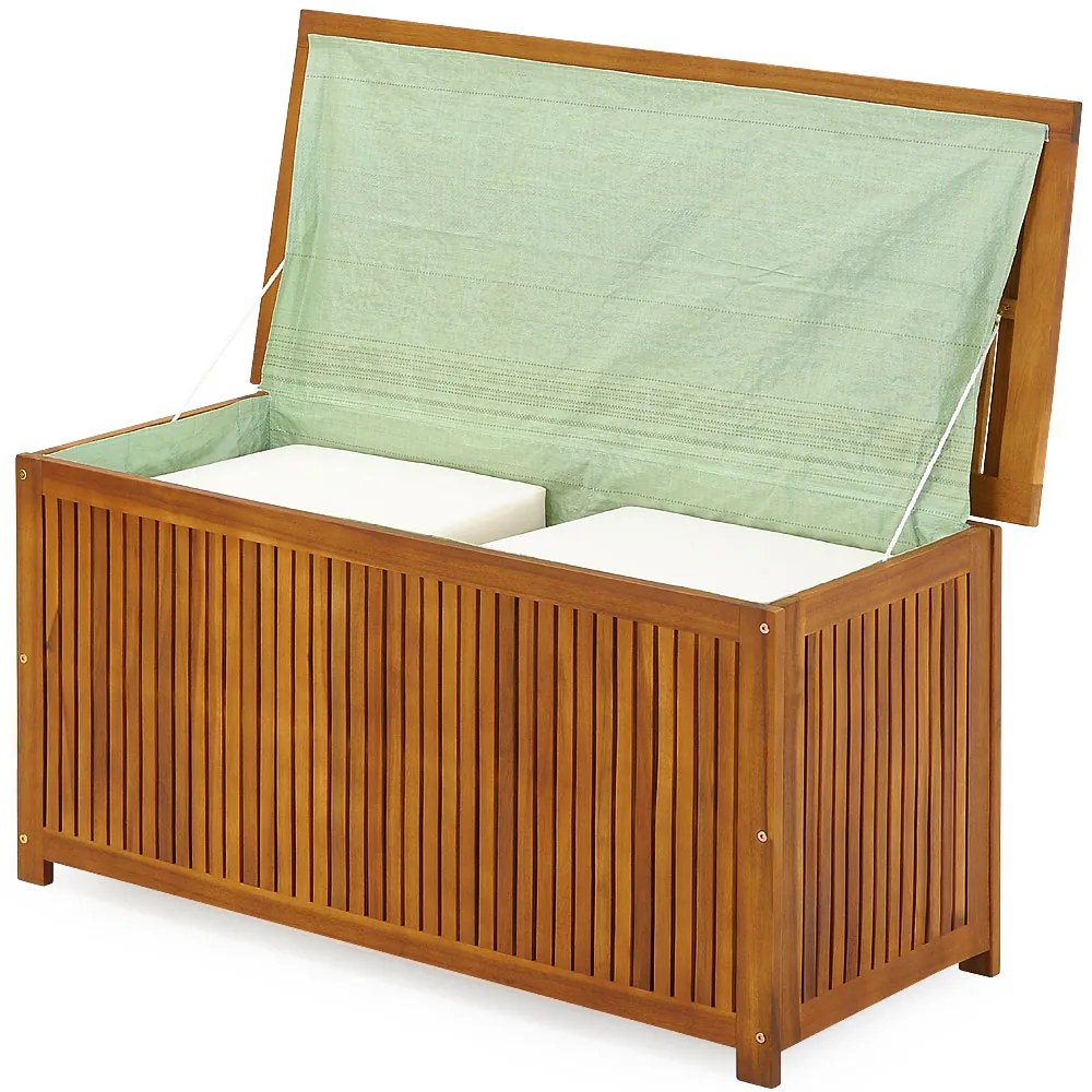 Casaria Ladă de lemn ACACIA, 117x50x59cm, maro natural