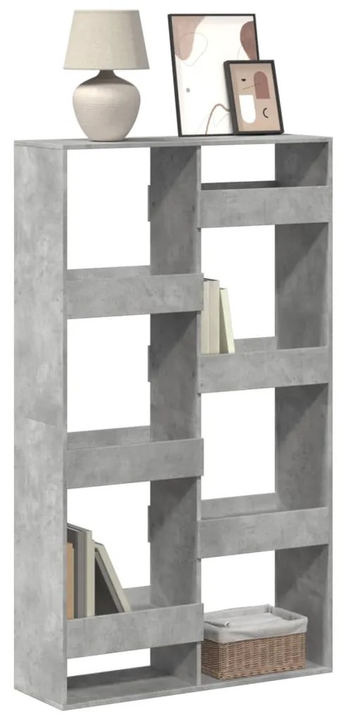 vidaXL Bibliotecă, gri beton, 100x33x175 cm, lemn prelucrat