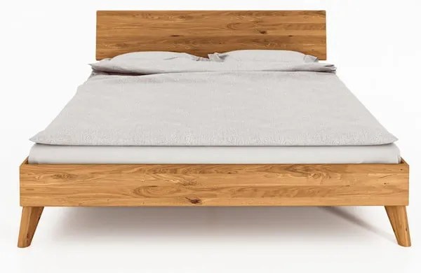 Pat dublu din lemn de stejar 180x200 cm Greg 1 - The Beds