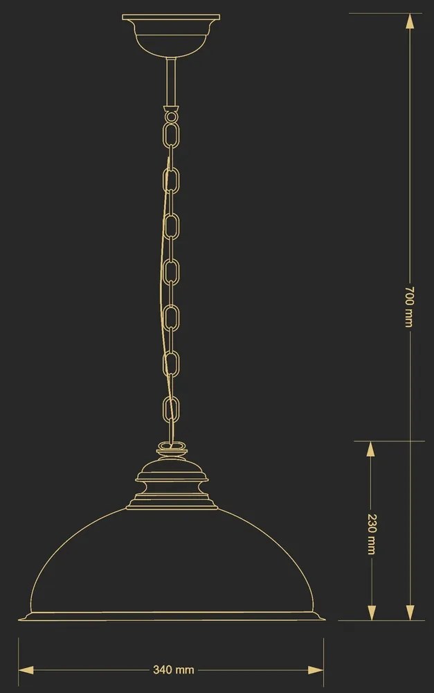 Pendul, Lustra design clasic realizata manual Lido