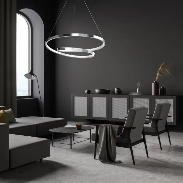 Lustră LED pe cablu LUCERO LED/48W/230V crom lucios