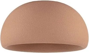 Lustra aplicata tavan cu textura granulata Davo 50cm, rosu caramiziu